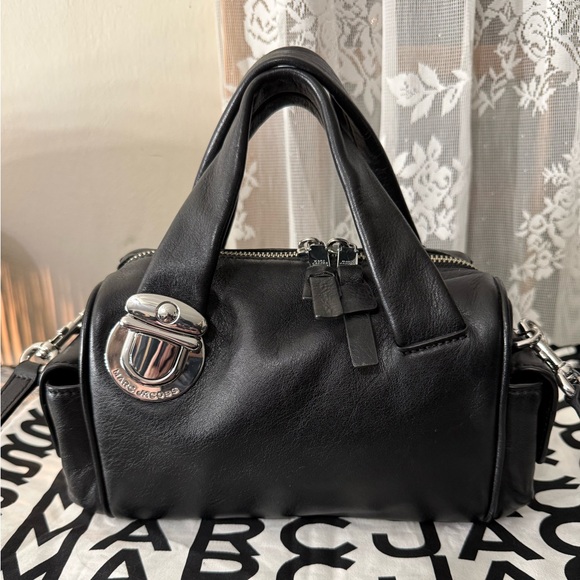 Marc Jacobs Black Leather Pushlock Mini Satchel - Picture 3 of 16